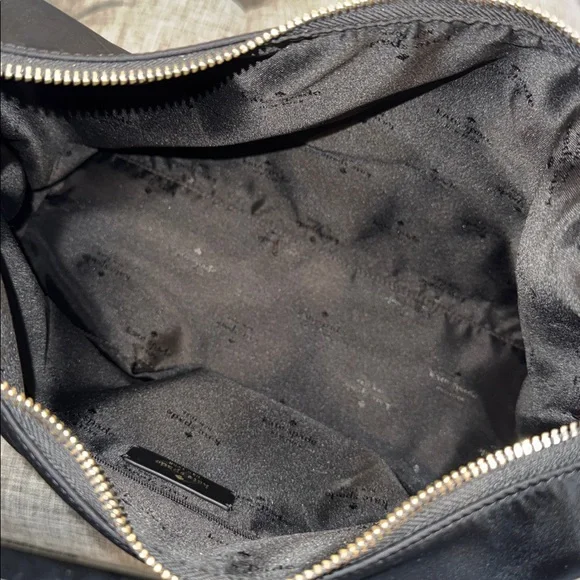Kate Spade Carter Logo Large Black Nylon Hobo Crossbody - Picture 15 of 17